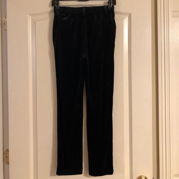 Vintage Black Velvet Pants - Picture 2 of 6
